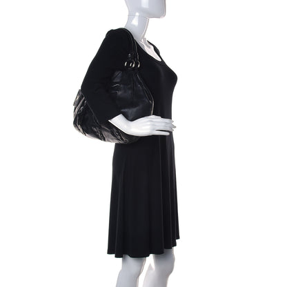 Prada Nappa Ruffle Hobo Black 2 of 15