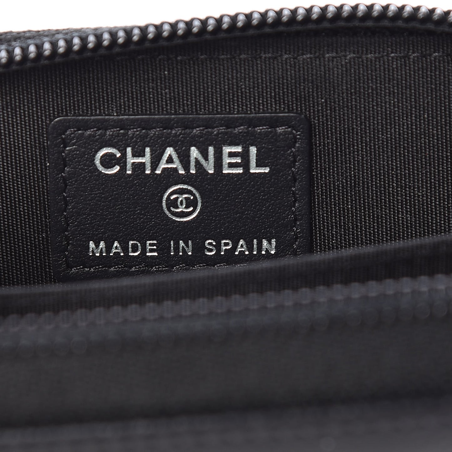 Caviar Timeless CC Zip Around Coin Purse Black