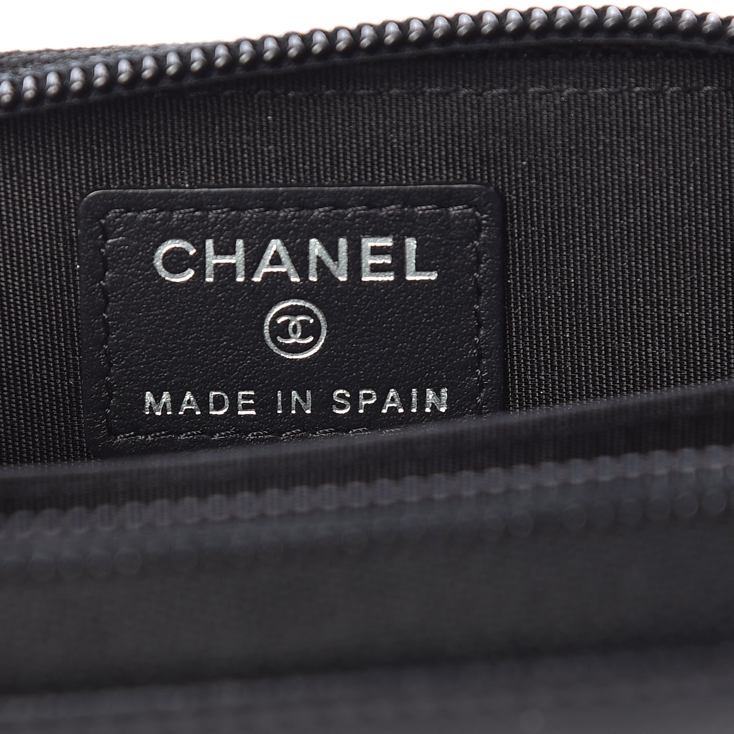 Chanel Caviar Timeless CC Zip Around Coin Purse Black 6 of 8