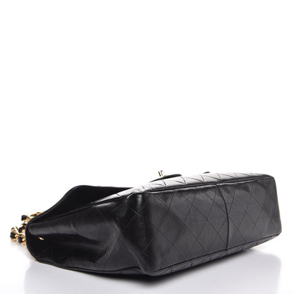 Chanel Lambskin Quilted Jumbo Single Flap Black 4 of 14