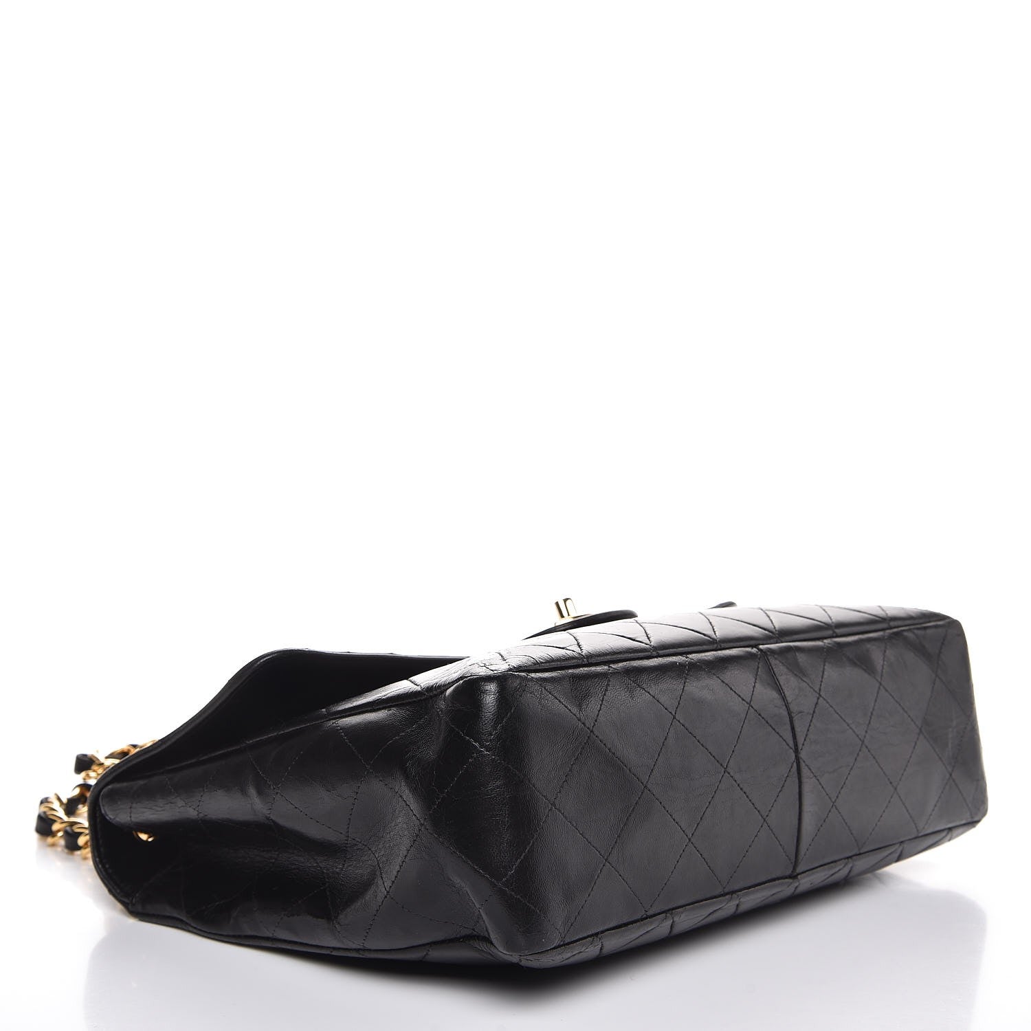 Chanel Lambskin Quilted Jumbo Single Flap Black 4 of 16