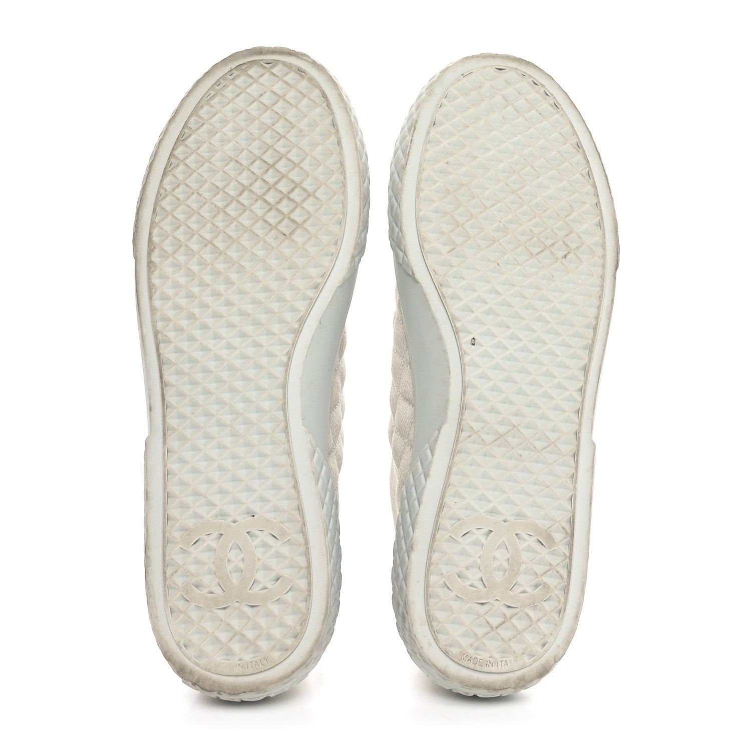 Chanel Denim Quilted Sneakers 36.5 Light Blue 7 of 10