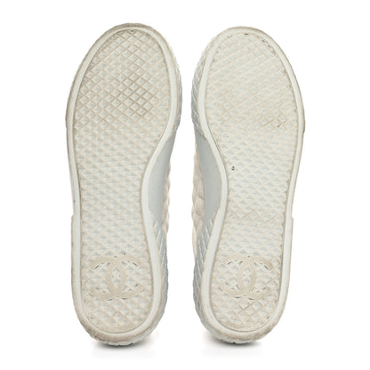 Chanel Denim Quilted Sneakers 36.5 Light Blue 7 of 10