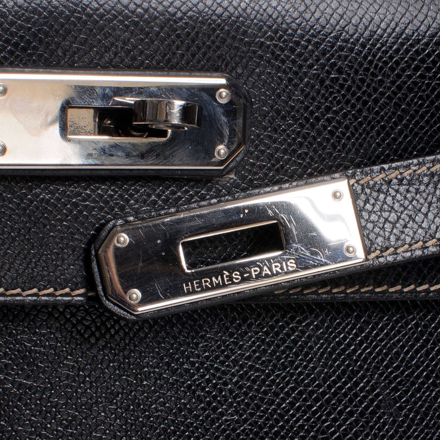 Veau Grain Lisse Kelly Sellier 32 Black