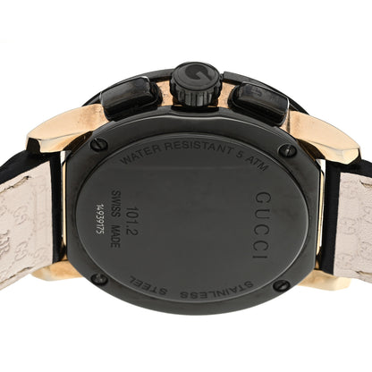 Gucci PVD Stainless Steel Calfskin 44mm G-Chrono Quartz Watch Black 4 of 5