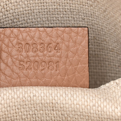 Gucci Pebbled Calfskin Small Soho Disco Bag Rose Beige 7 of 8