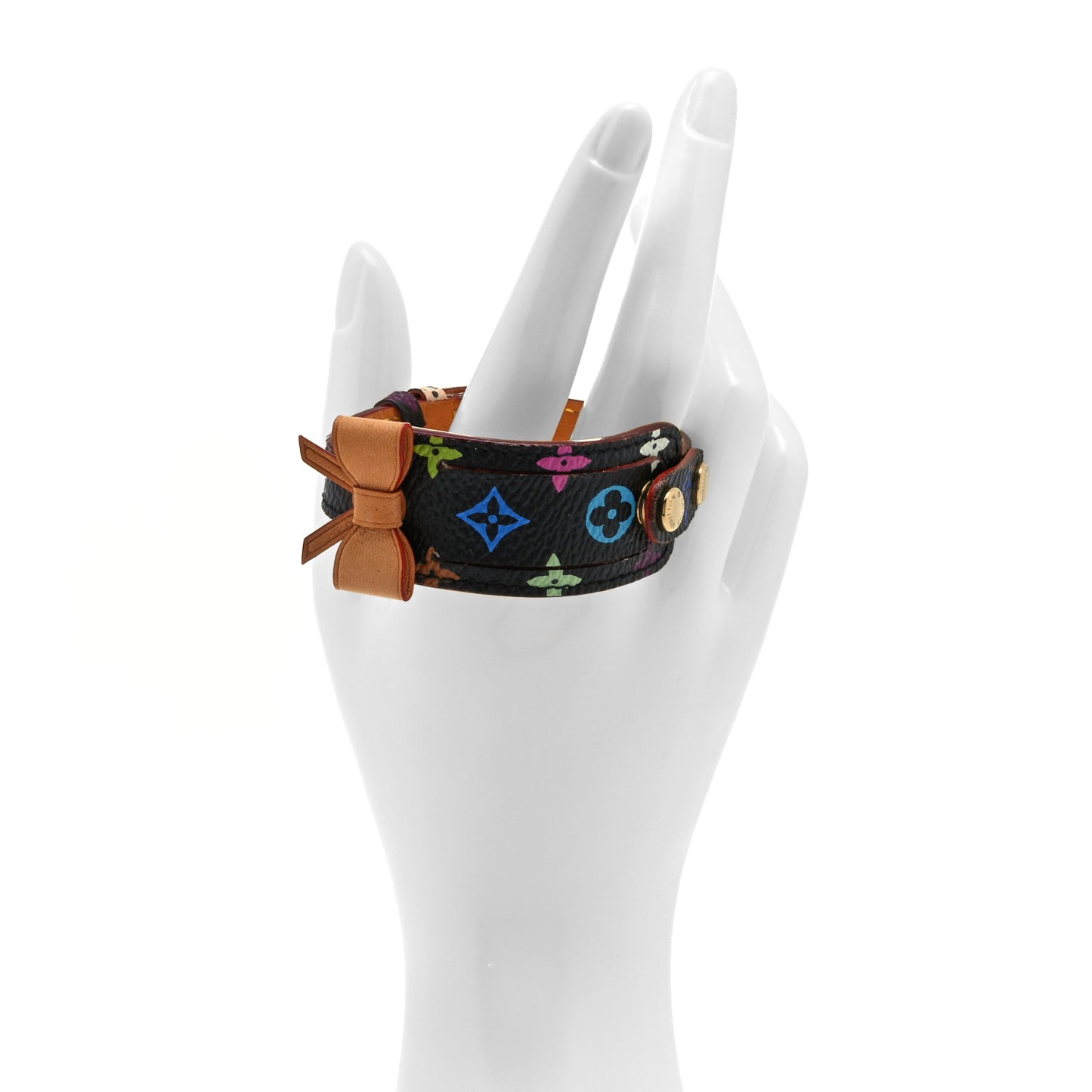 Monogram Multicolor Address Wish Bracelet Black