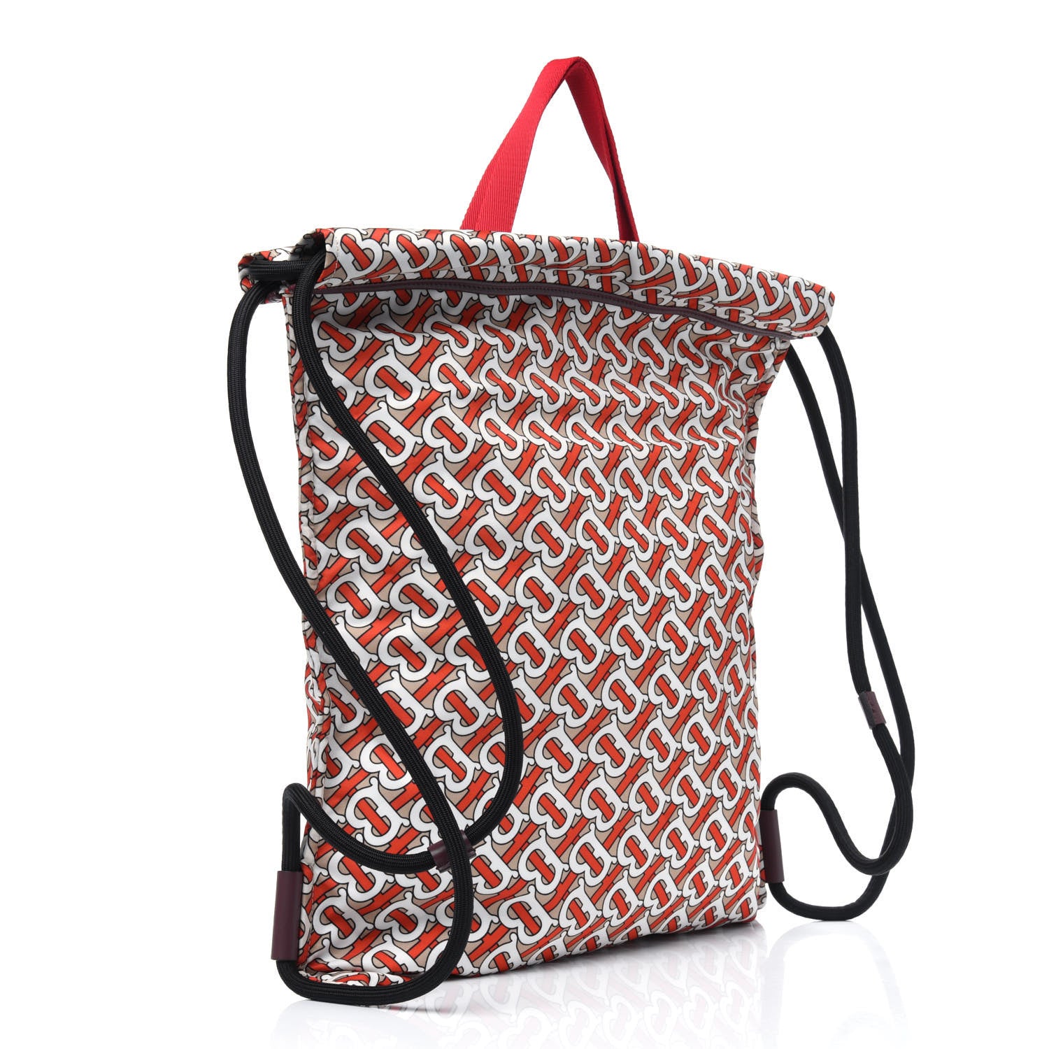 Burberry Nylon Monogram Drawstring Backpack Vermillion 2 of 8