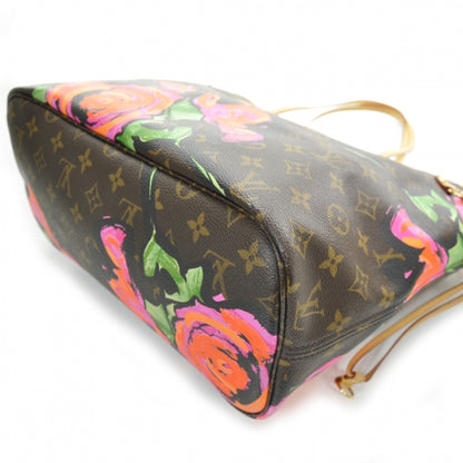 Louis Vuitton Monogram Roses Neverfull MM 5 of 9