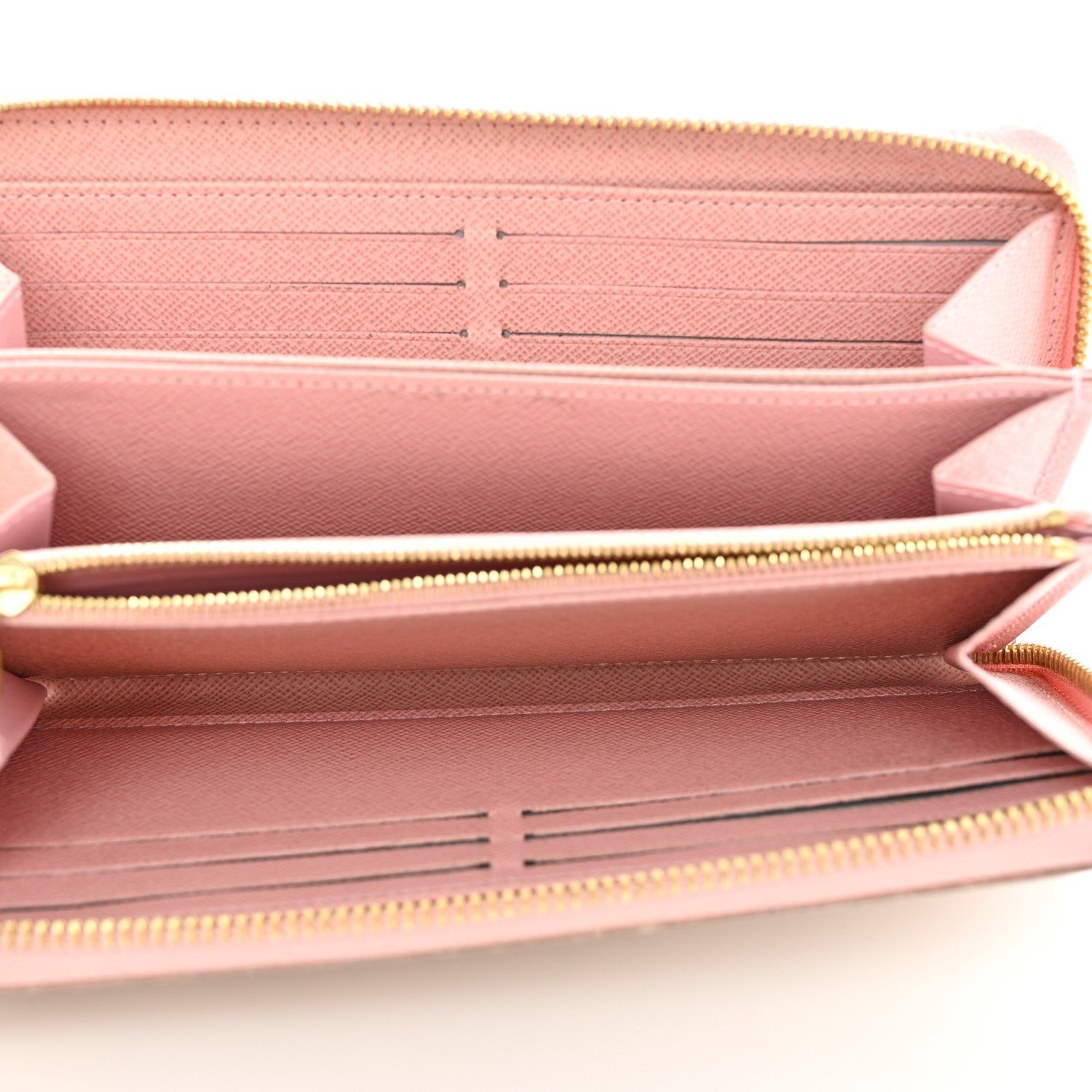 Louis Vuitton Damier Azur Zippy Wallet Rose Ballerine 5 of 8