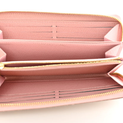 Louis Vuitton Damier Azur Zippy Wallet Rose Ballerine 5 of 8