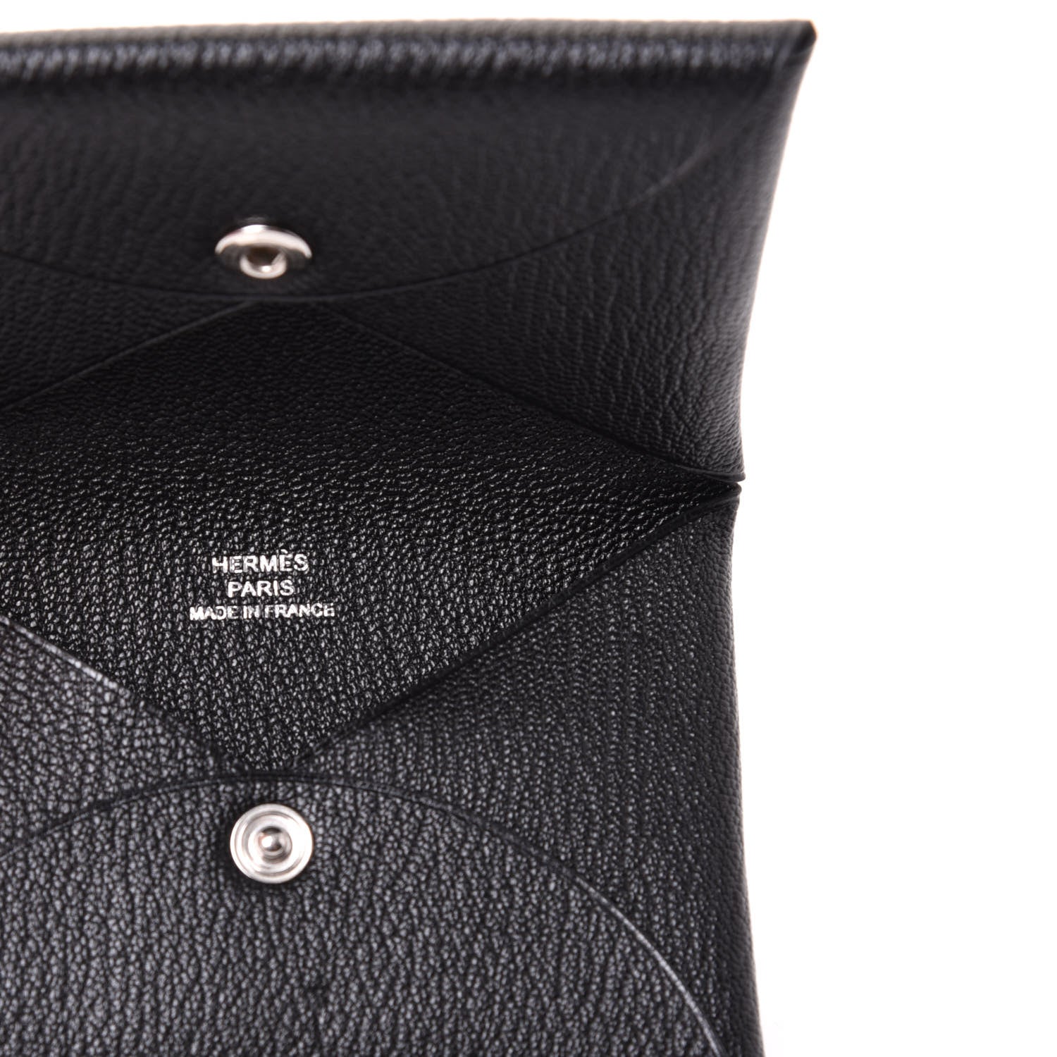 Hermes Chevre Mysore Calvi Card Case Black 8 of 9