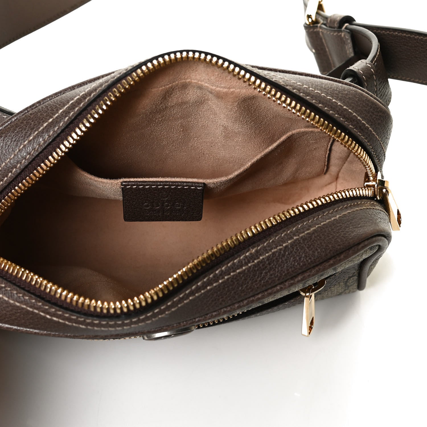 Gucci GG Supreme Monogram Web Small Ophidia Belt Bag 75 30 Dark Brown 5 of 11
