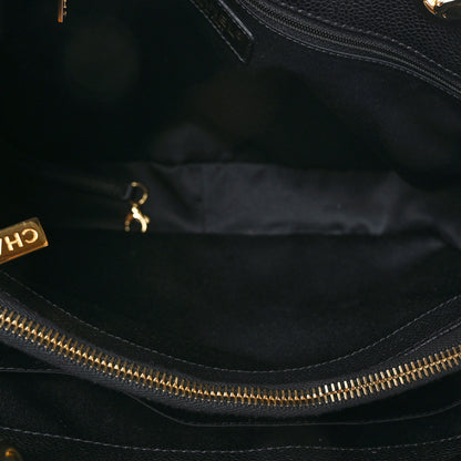Chanel Caviar Quilted Grand Shopping Tote GST Black 5 of 10