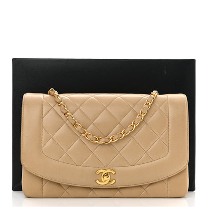 Chanel Lambskin Quilted Medium Single Flap Beige 11 of 11