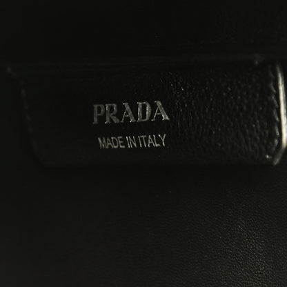 Prada Vitello Daino Soft Medium Dynamique Tote Black 7 of 8