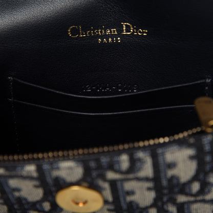 Christian Dior Oblique Saddle Belt Bag Blue 10 of 12