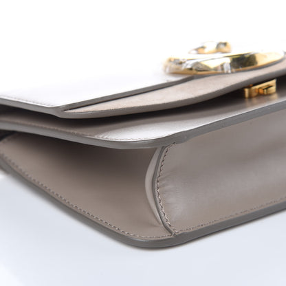 Chloe Calfskin Suede C Clutch With Chain Motty Grey 9 of 11