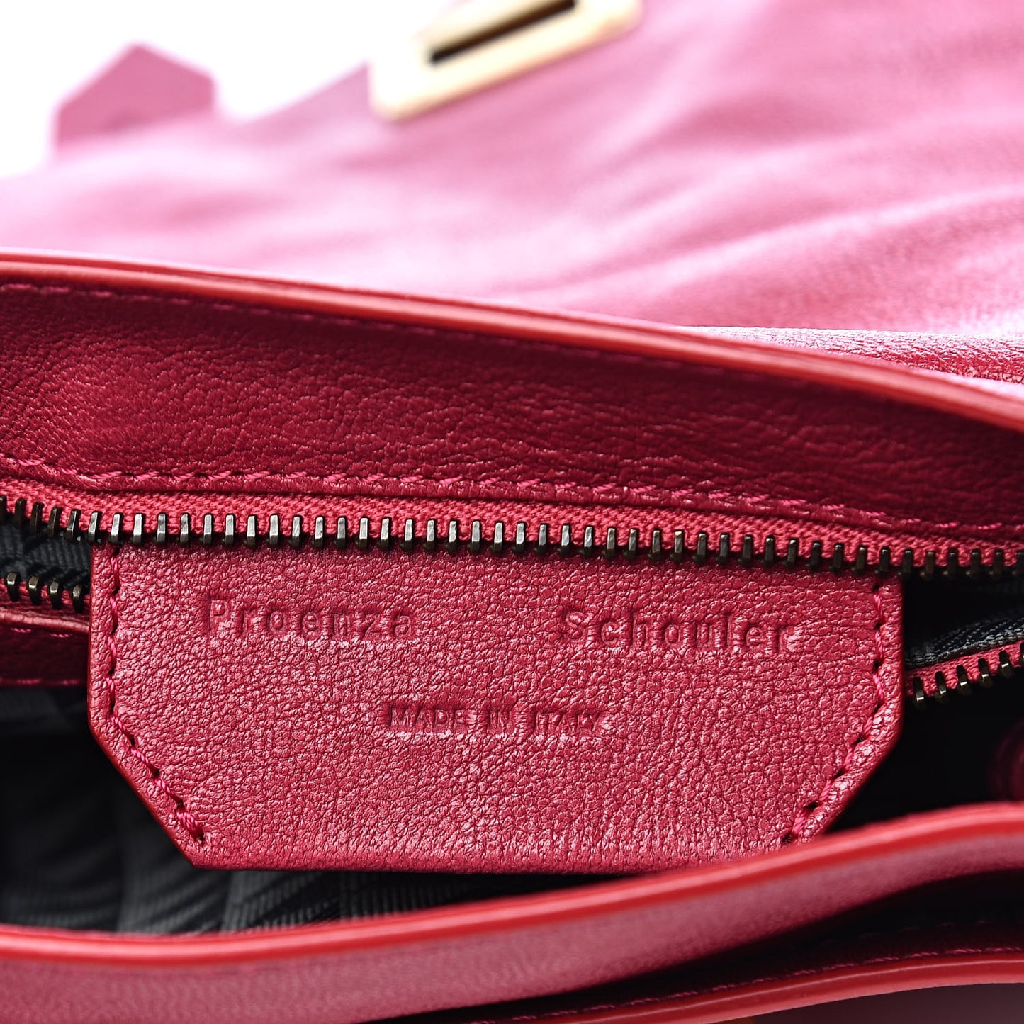 Lambskin PS1 Mini Pouch Messenger Bag Raspberry