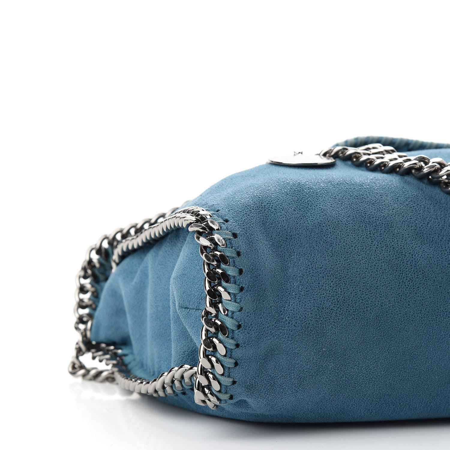 Stella McCartney Shaggy Deer Falabella Fold Over Tote Blue 7 of 9