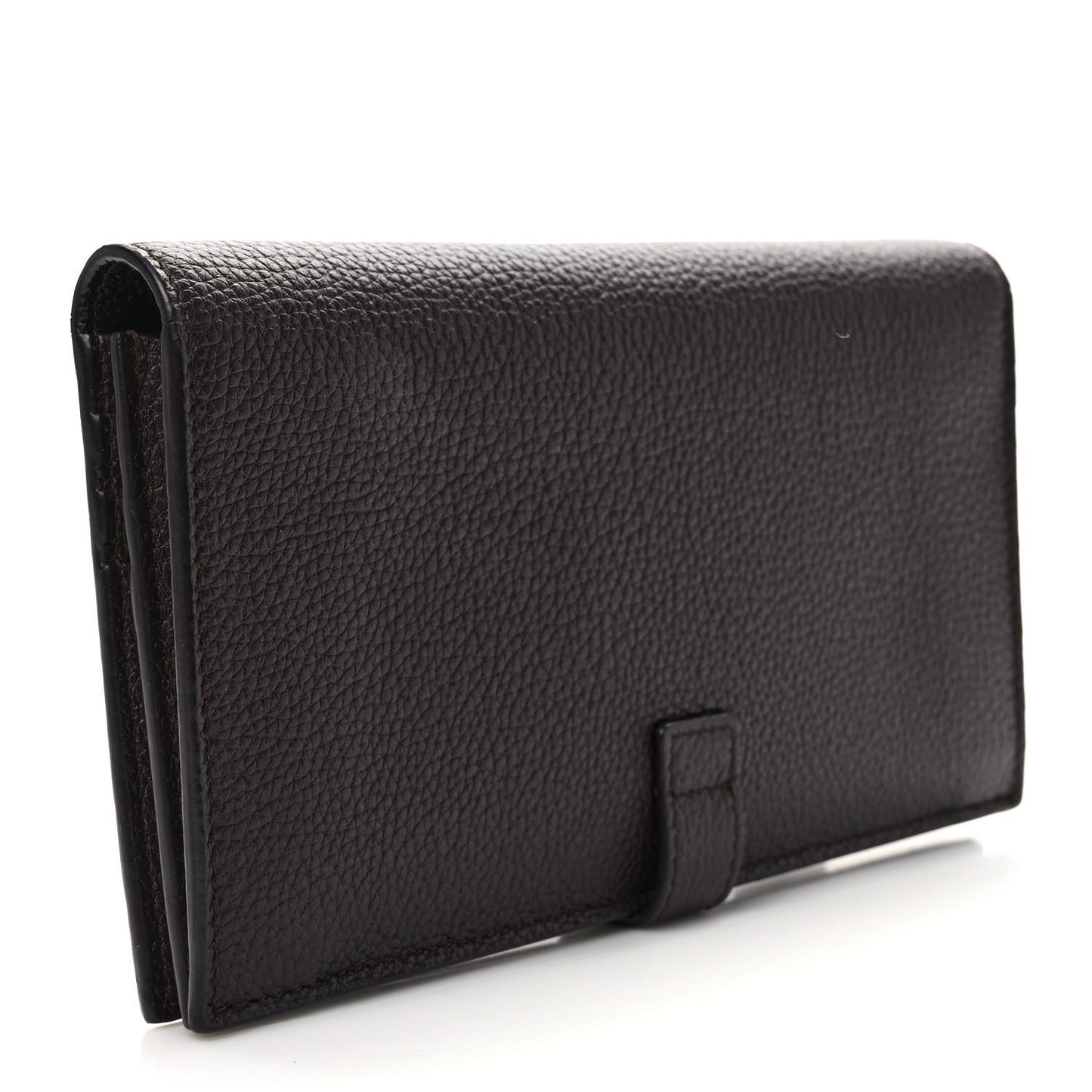 Grained Calfskin Souple Thin Wallet Amaranto
