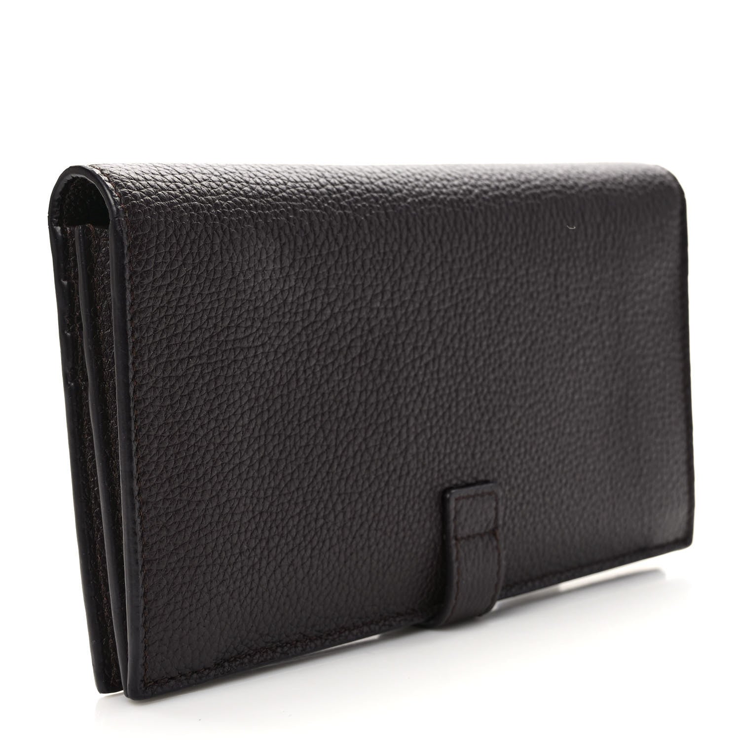 Saint Laurent Grained Calfskin Souple Thin Wallet Amaranto 3 of 7