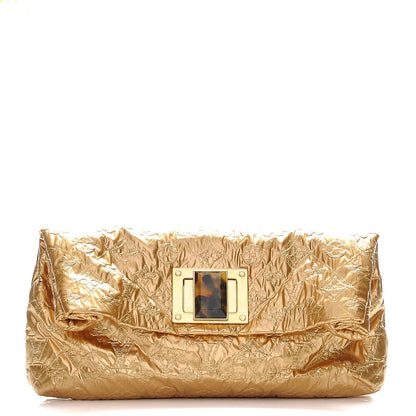 Louis Vuitton Jacquard Quilted Monogram Altair Clutch Gold 1 of 8