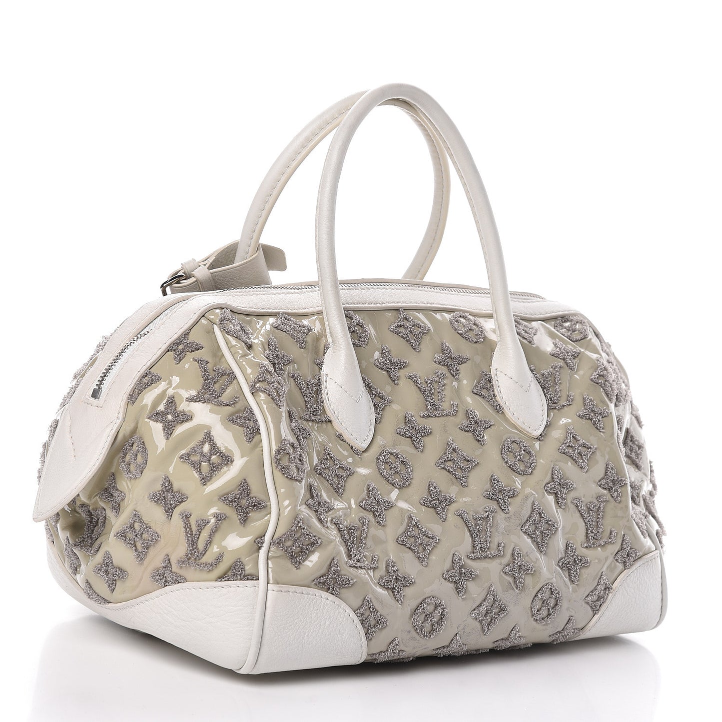 Monogram Bouclettes Speedy Round Perle