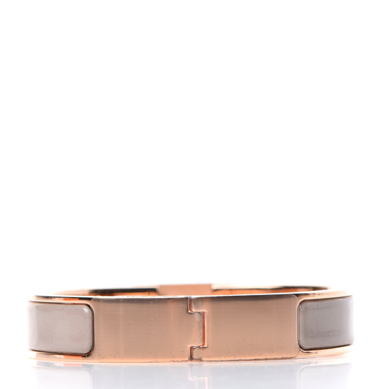 Hermes Enamel Clic Anneau Bracelet PM Marron Glace 3 of 6