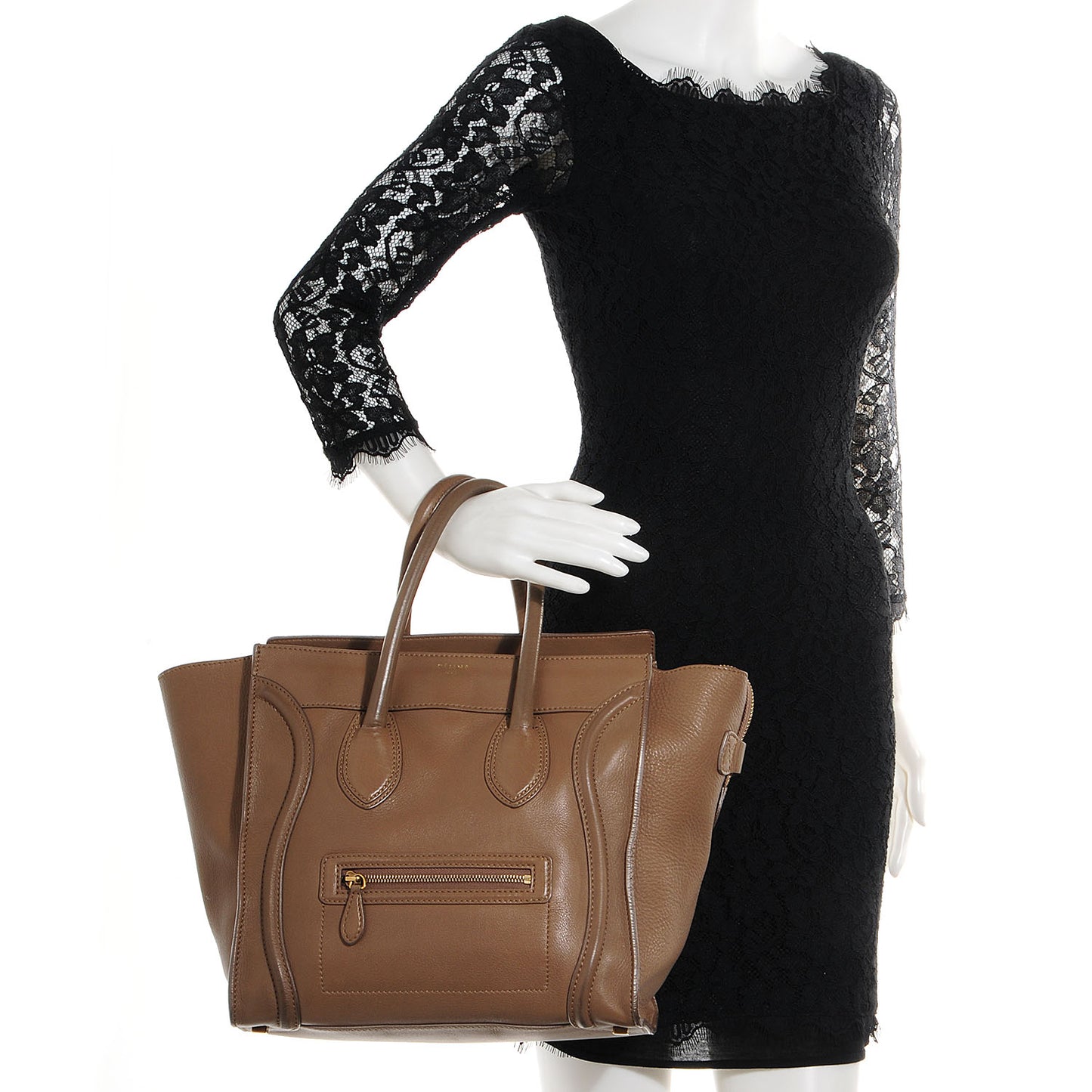 Smooth Calfskin Mini Luggage Camel