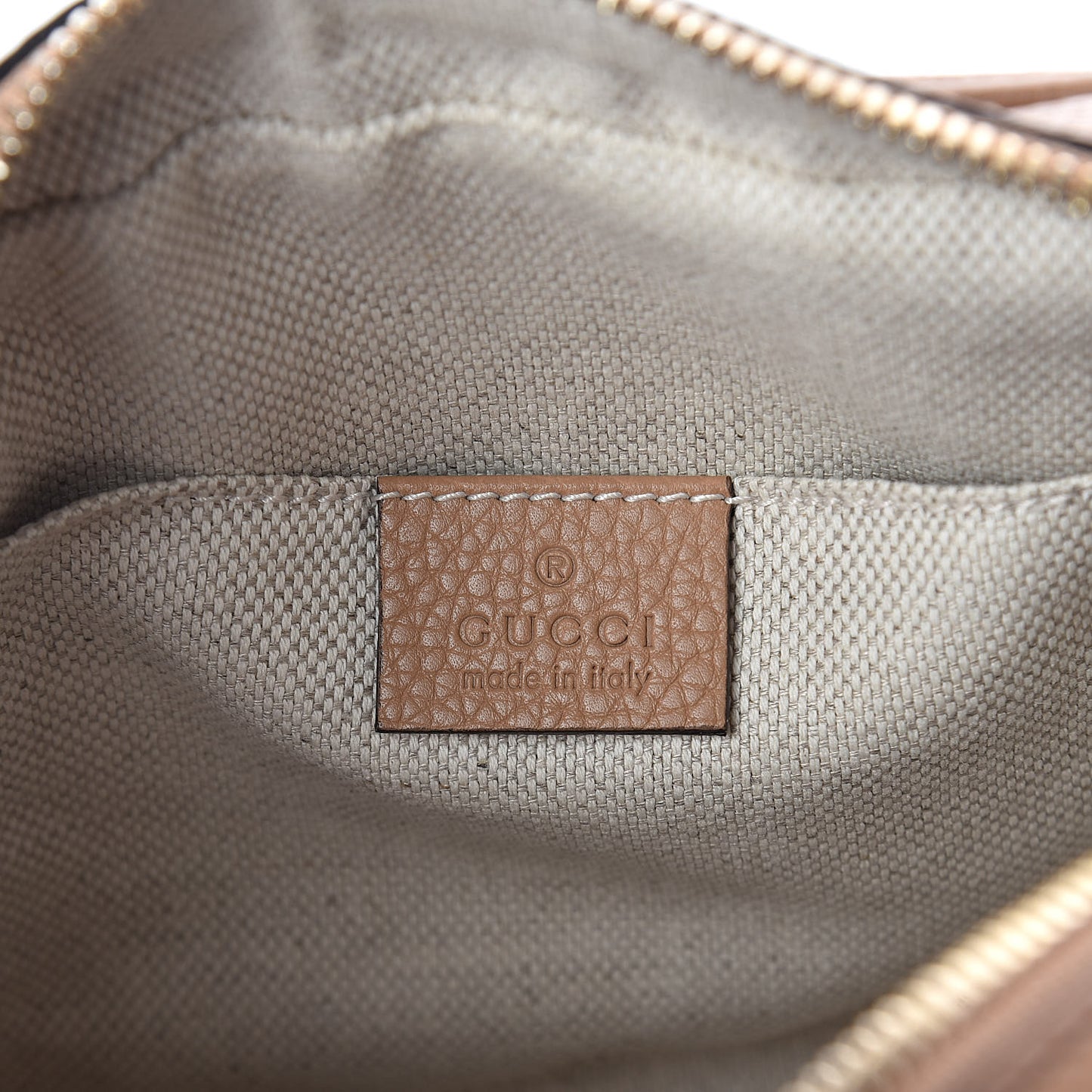 Pebbled Calfskin Small Soho Disco Bag Rose Beige