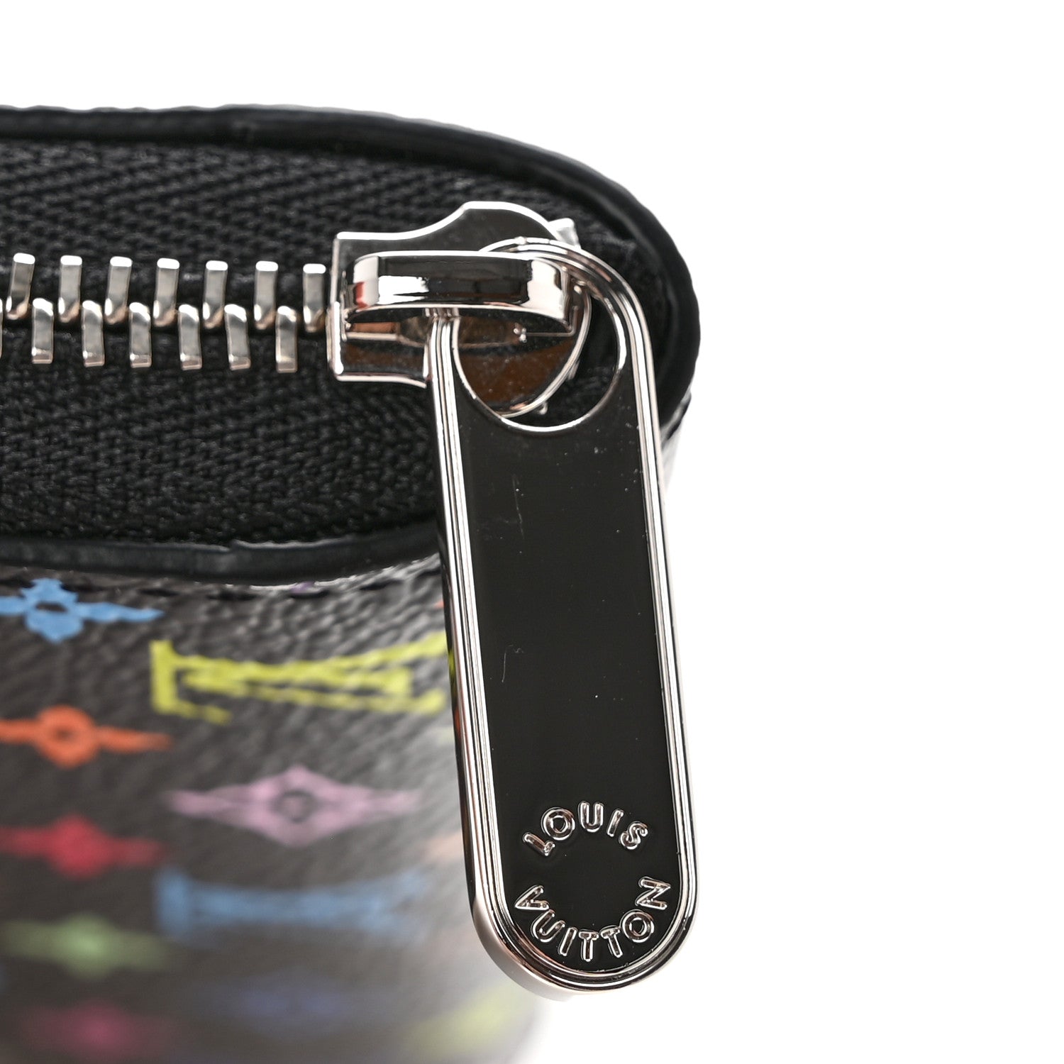 Louis Vuitton LV x TM Monogram Multicolor Zippy Coin Purse Black 7 of 7