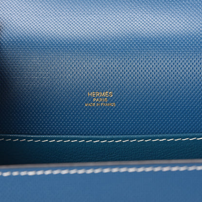 Hermes Grain d'H Sac Roulis 23 Bleu De Galice 6 of 9