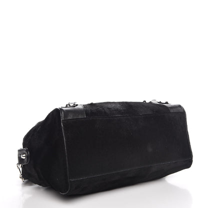 Balenciaga Chevre Pony Hair Classic Hardware Box Bag Black 5 of 12