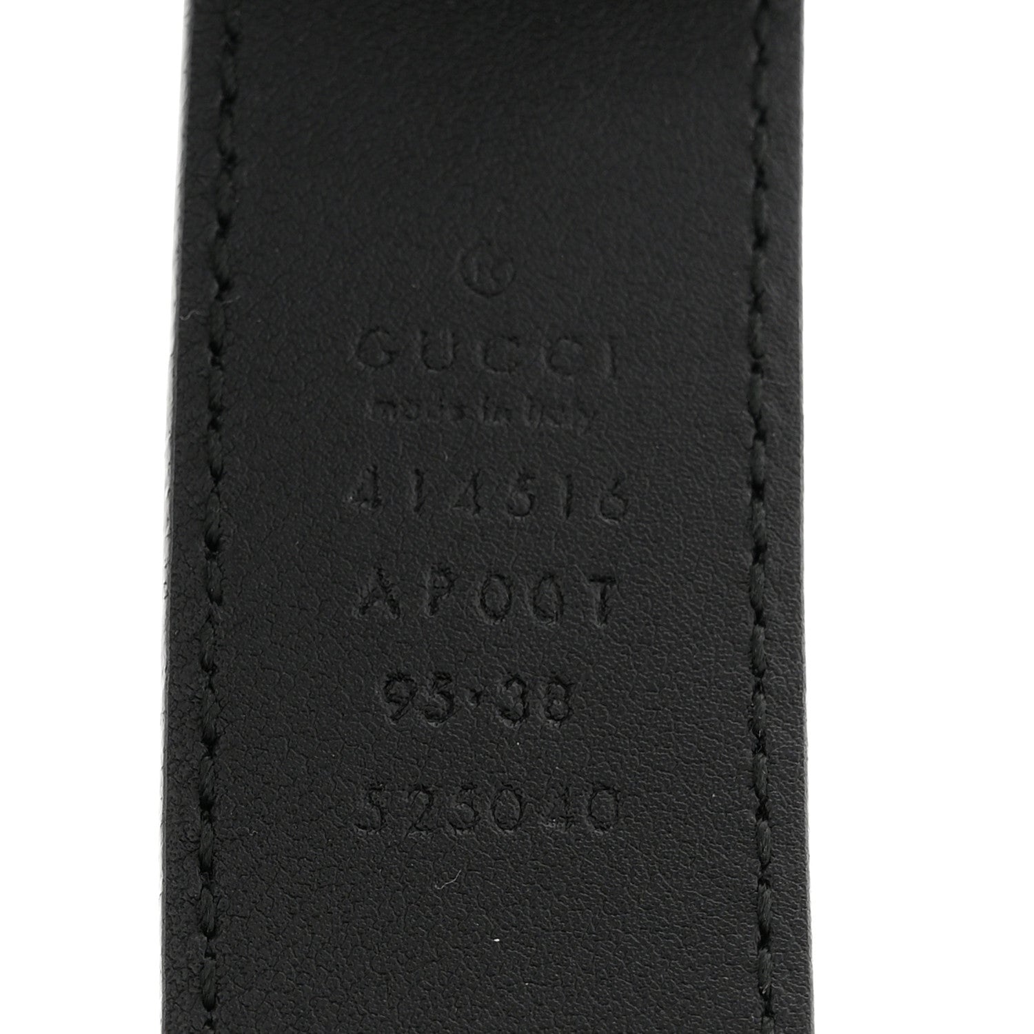 Gucci Calfskin Double G 40mm Belt 95 38 Black 5 of 7