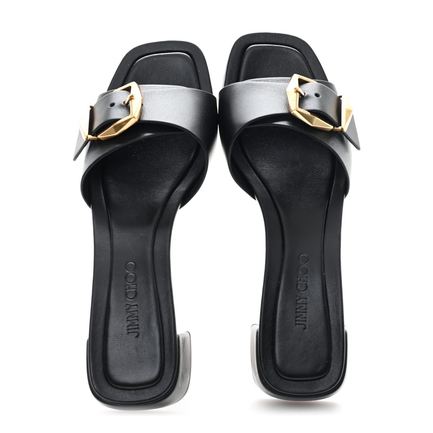 Smooth Calfskin Hawke 35.5 Mule Sandals 35.5 Black