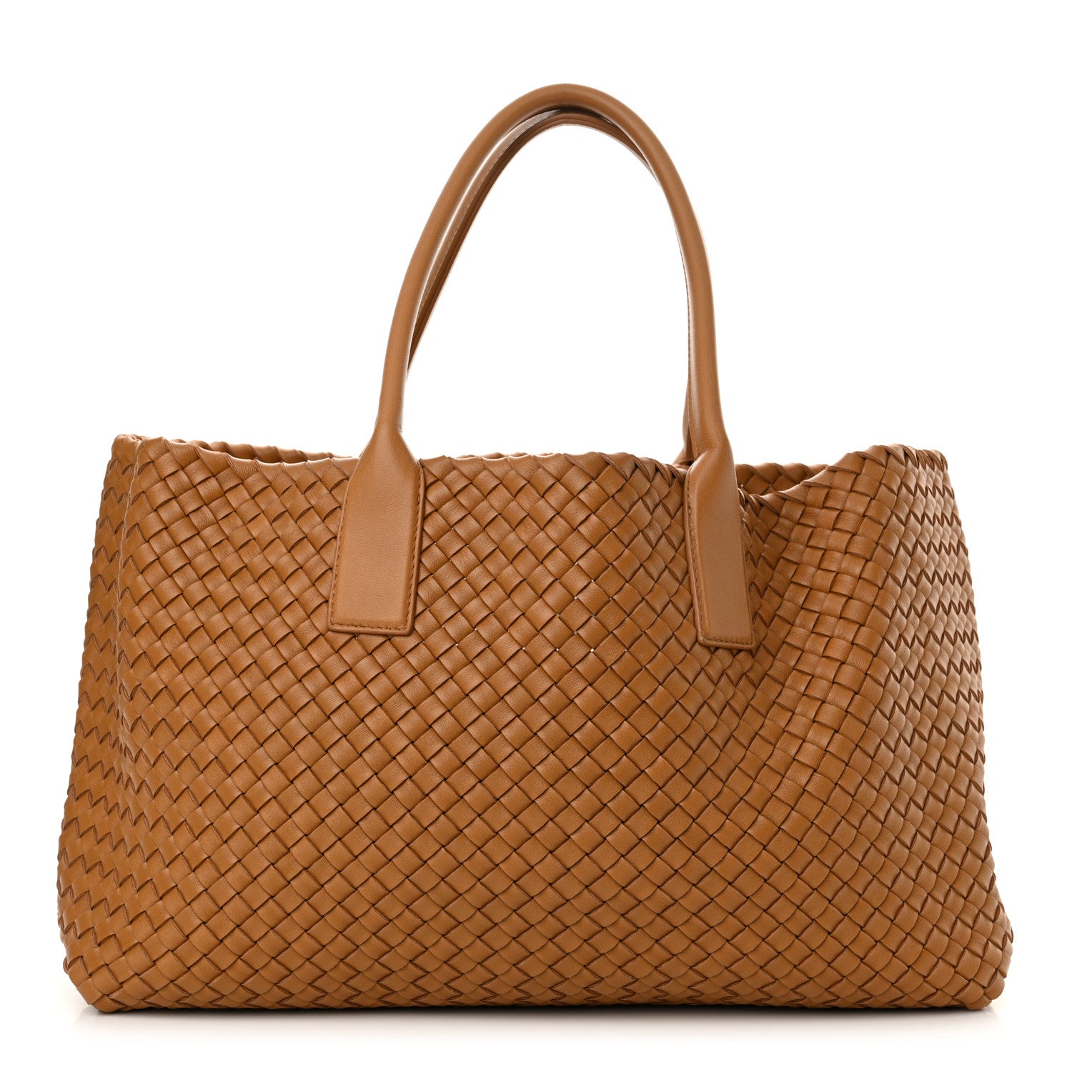 Bottega Veneta Lambskin Intreccio Medium Cabat Caramel 1 of 11