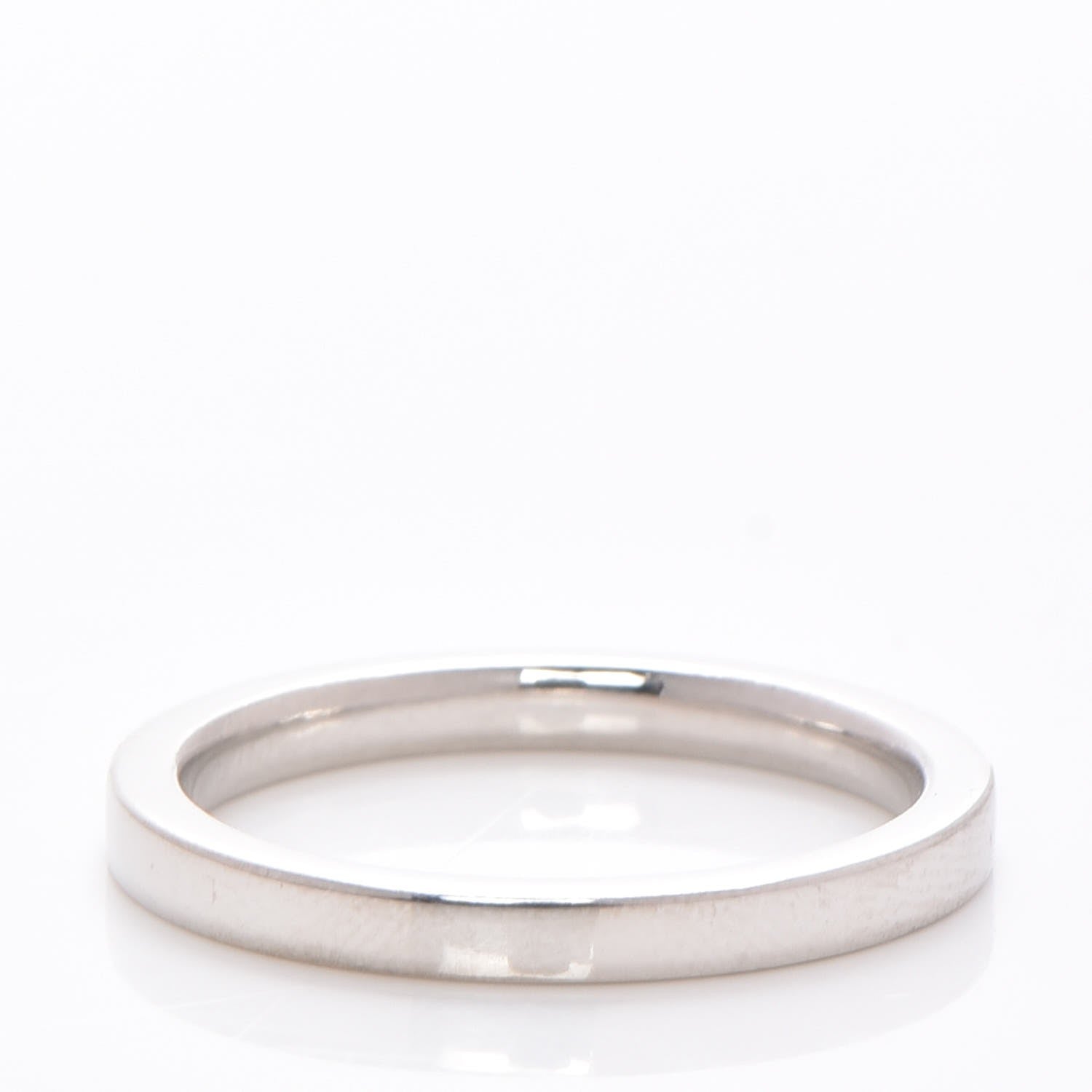Chopard 18K White Gold 2.5mm Wedding Band Ring 8.5 3 of 4
