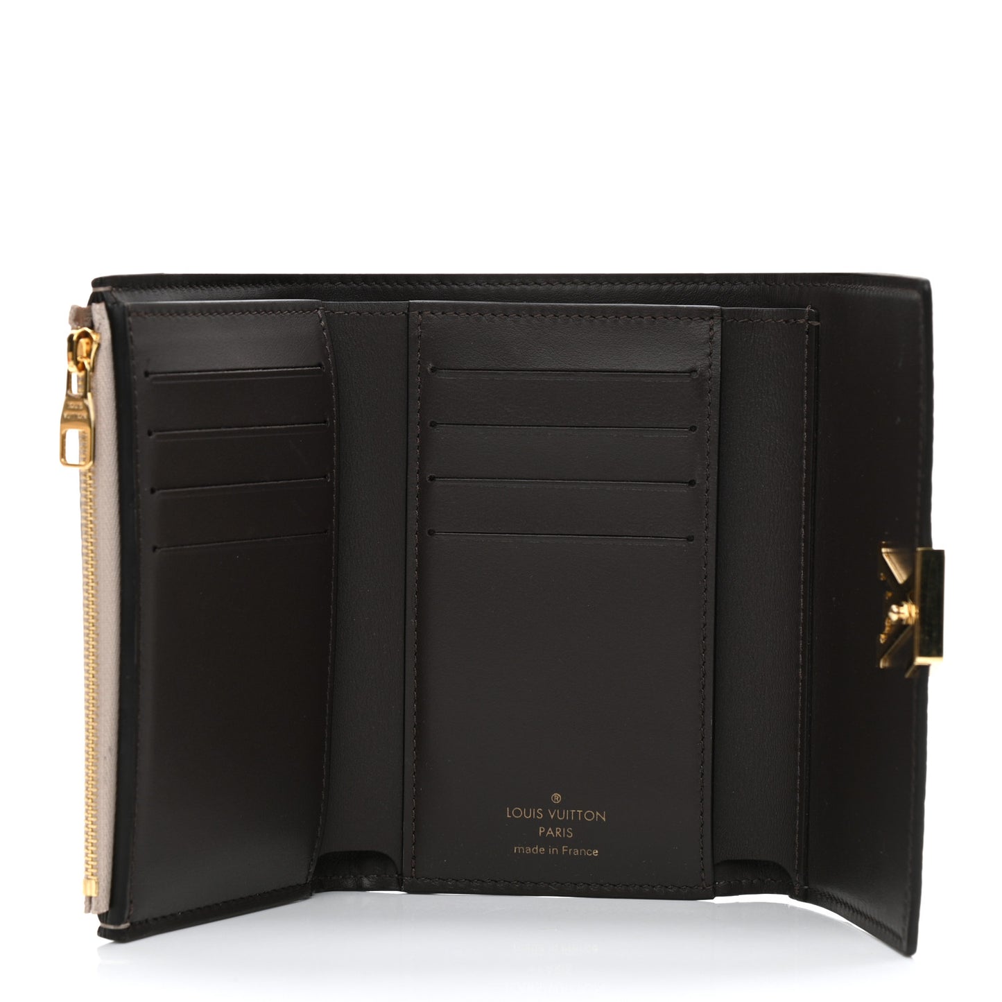 Taurillon Capucines Compact Wallet Galet