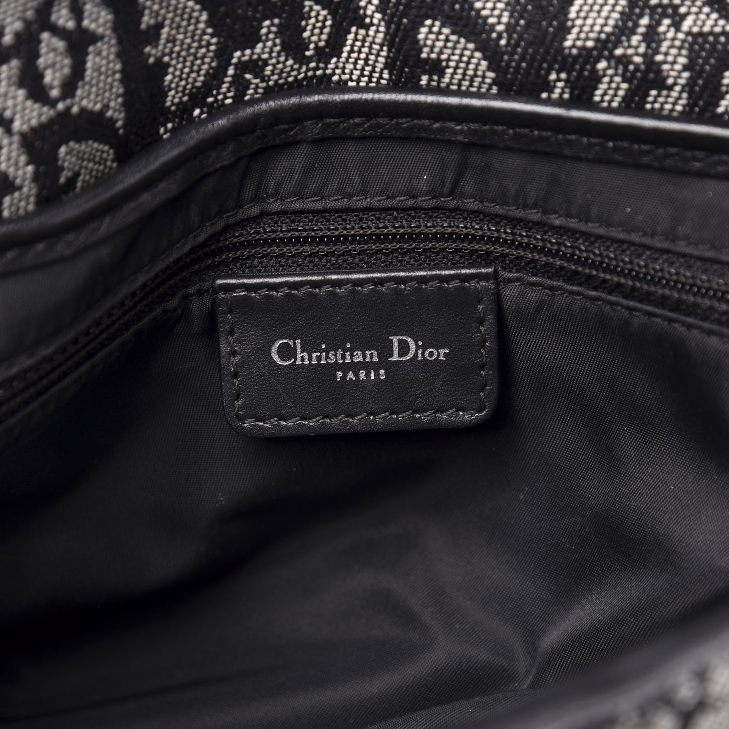 Monogram Saddle Bag Black