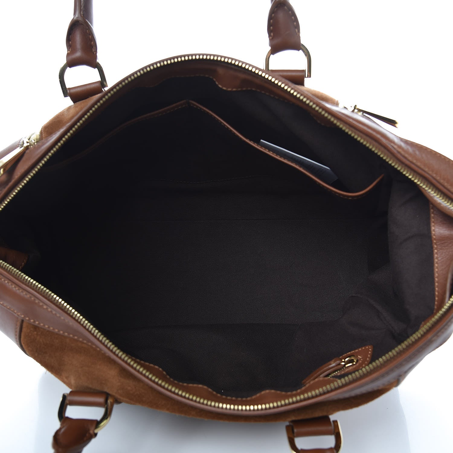 Mulberry Suede Tasha Bowling Tote Brown 5 of 15