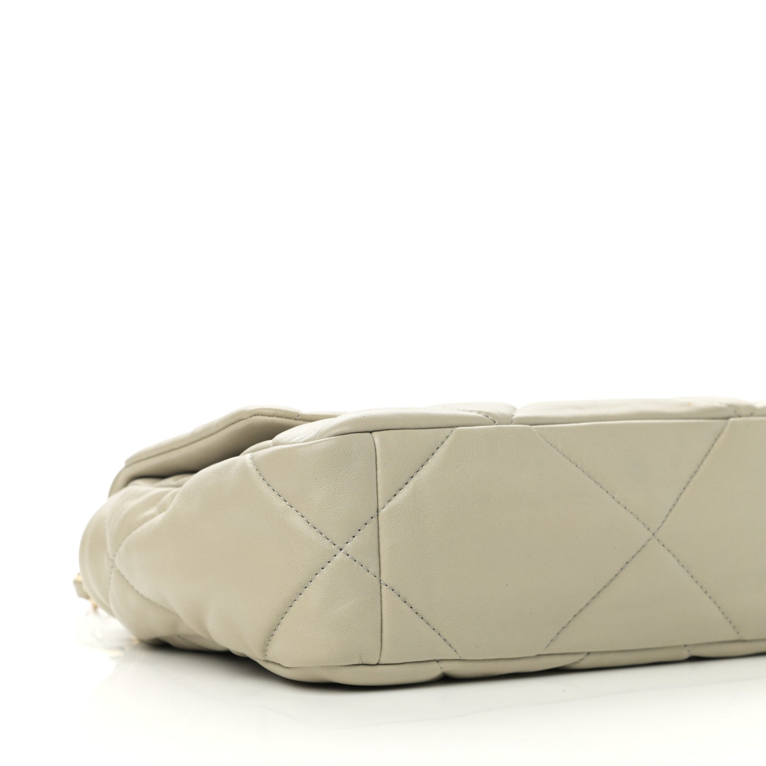 Chanel Lambskin Quilted Medium Chanel 19 Flap Grey 9 of 11