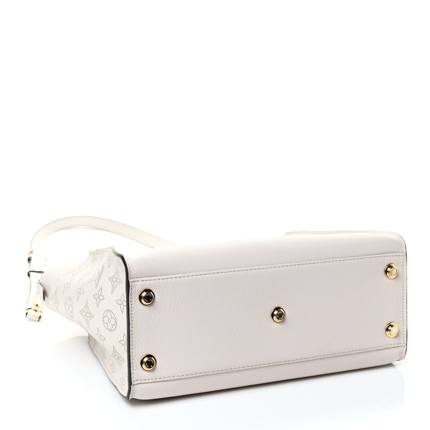 Louis Vuitton Calfskin Monogram On My Side Greige 3 of 4