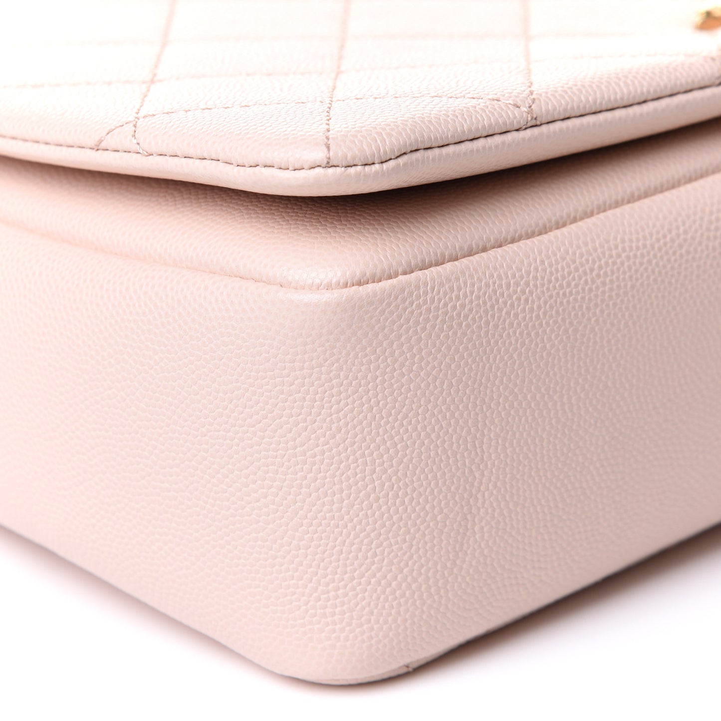 Caviar Quilted Medium Fashion Therapy Flap Beige