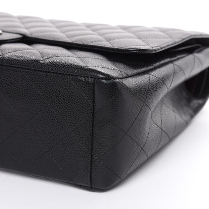 Chanel Caviar Quilted Maxi Double Flap Black 9 of 12