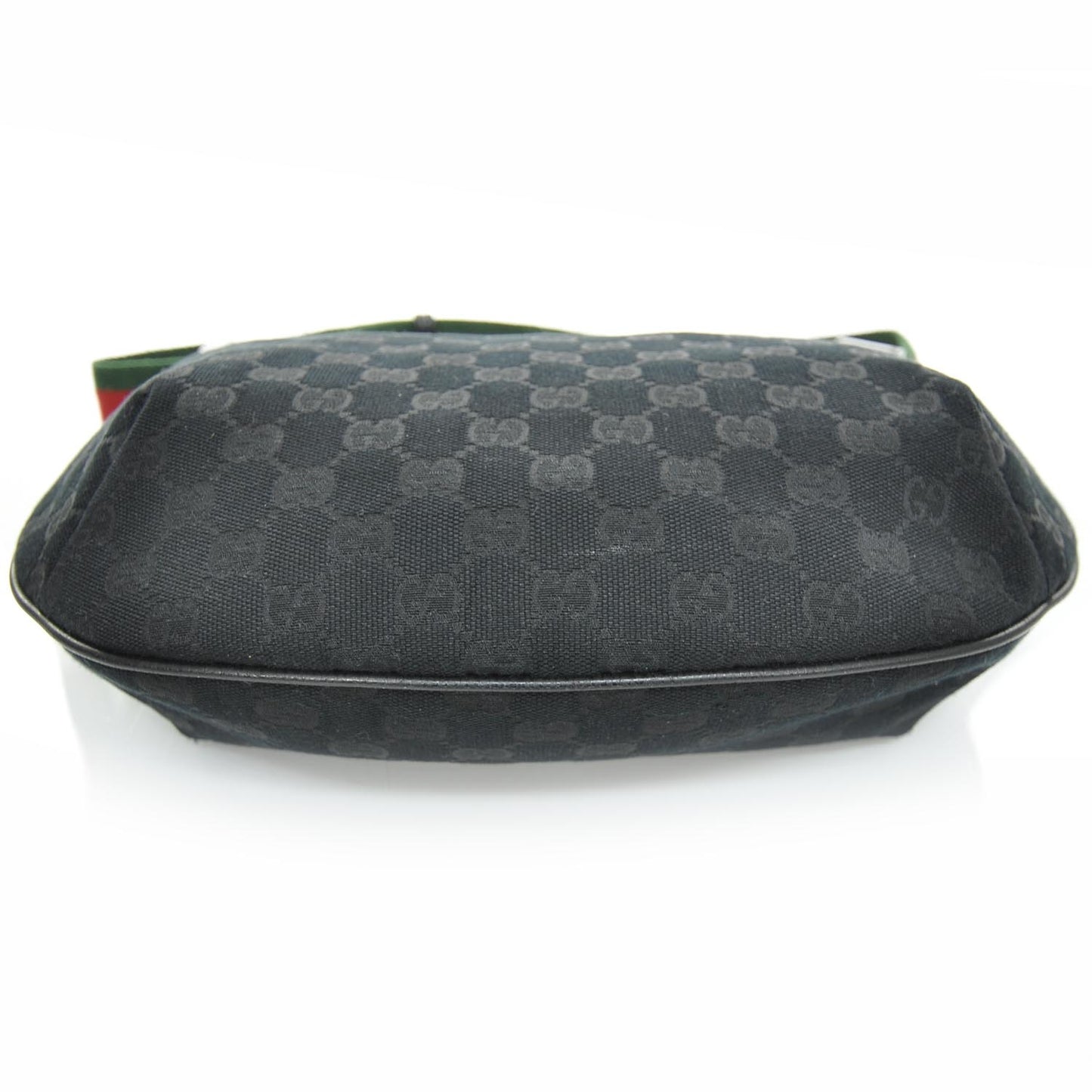 Monogram Web Medium Half Moon Hobo Black
