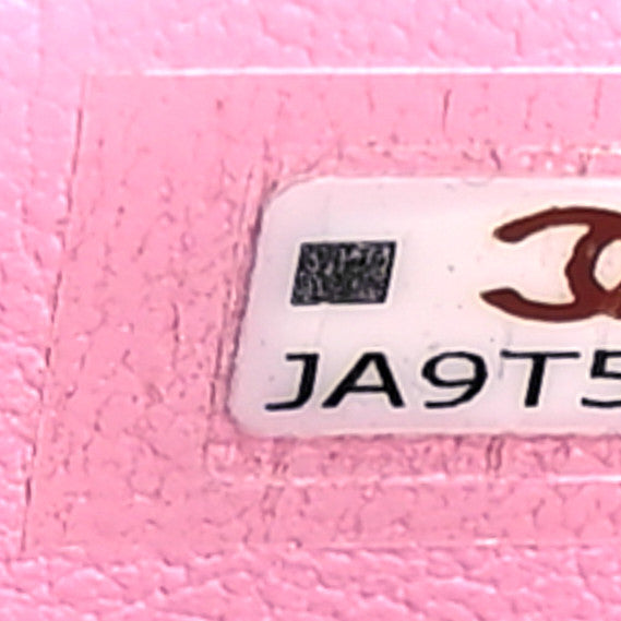 Caviar Quilted Sweetheart Vanity Case Pink