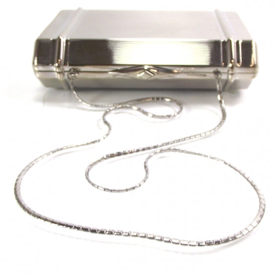Judith Leiber Metal Clutch Bag Silver 5 of 7