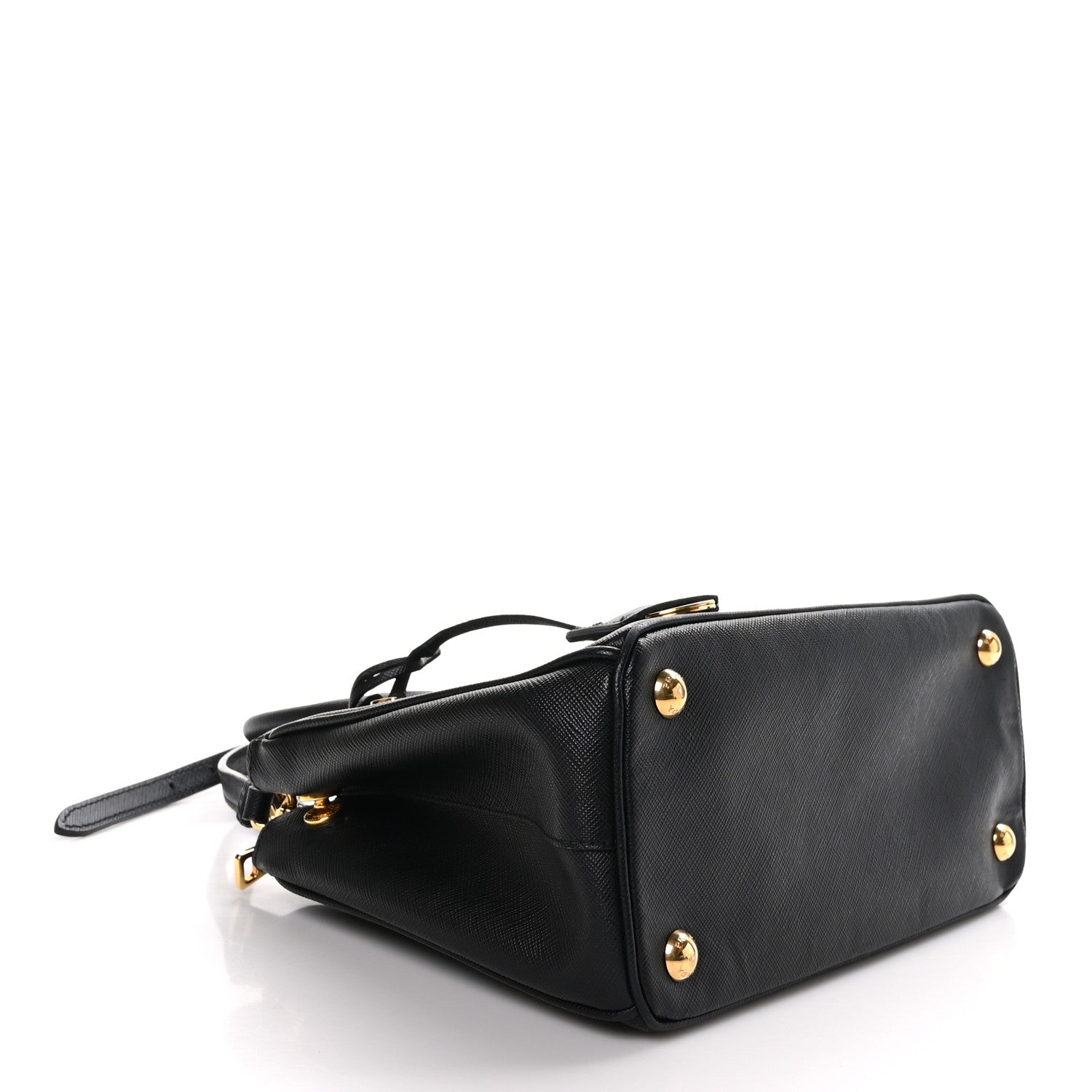 Prada Saffiano Lux Mini Galleria Double Zip Tote Black 4 of 10