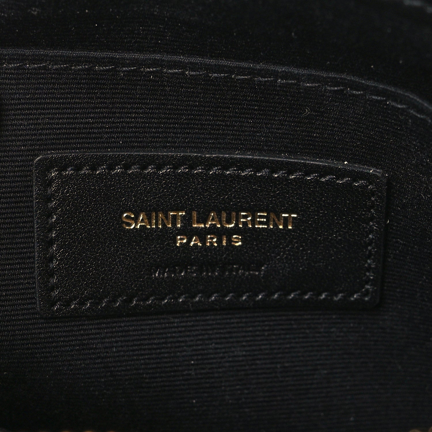 Saint Laurent Raffia Zipped Pouch Natural Black 6 of 9